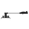 SLV Plafonnier encastré NEW TRIA® 75 carré GU10 IP20, noir