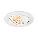 SLV Plafonnier encastré NEW TRIA® 68 rond IP20, blanche gradable