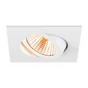 SLV ceiling recessed luminaire NEW TRIA® 68 square IP20, white dimmable