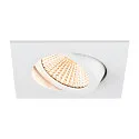 SLV Plafonnier encastré NEW TRIA® 68 carré IP20, blanche gradable
