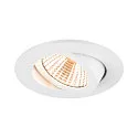 SLV Plafonnier encastré NEW TRIA® UNIVERSAL 68 rond IP20, blanche gradable