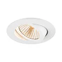SLV Plafonnier encastré NEW TRIA® UNIVERSAL 68 rond IP20, blanche gradable