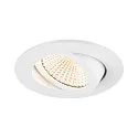 SLV Plafonnier encastré NEW TRIA® UNIVERSAL rond IP20, blanche gradable