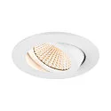 SLV Plafonnier encastré NEW TRIA® UNIVERSAL rond IP20, blanche gradable