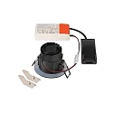 SLV Plafonnier encastré NEW TRIA® UNIVERSAL rond IP20 / IP65, noir gradable