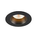 SLV Plafonnier encastré NEW TRIA® UNIVERSAL rond IP20 / IP65, noir gradable