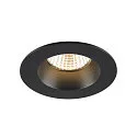 SLV Plafonnier encastré NEW TRIA® UNIVERSAL rond IP20 / IP65, noir gradable