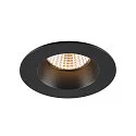 SLV Plafonnier encastré NEW TRIA® UNIVERSAL rond IP20 / IP65, noir gradable