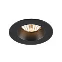 SLV Plafonnier encastré NEW TRIA® UNIVERSAL rond IP20 / IP65, noir gradable