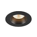 SLV Plafonnier encastré NEW TRIA® UNIVERSAL rond IP20 / IP65, noir gradable