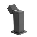 SLV socket luminaire S-CUBE 35 square, CCT Switch, tiltable IP65, anthracite dimmable