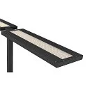 SLV Lampadaire WORKLIGHT PRO IP20, noir gradable