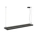 SLV Luminaire à suspension WORKLIGHT PRO haut bas, contrôlable par DALI, UGR < 19 IP20, noir gradable