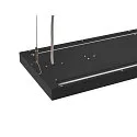 SLV Luminaire à suspension WORKLIGHT PRO haut bas, contrôlable par DALI, UGR < 19 IP20, noir gradable