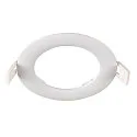 Capot DOWNLIGHT V 100 plat, avec ressorts à pince, blanche