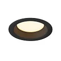 SLV Capot DOWNLIGHT V 100 légèrement encastré, noir