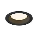 SLV Capot DOWNLIGHT V 100 légèrement encastré, noir