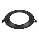 Capot DOWNLIGHT V 150 légèrement encastré, noir