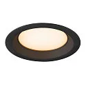 SLV Capot DOWNLIGHT V 150 légèrement encastré, noir
