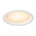 SLV Capot DOWNLIGHT V 200 légèrement encastré, blanche