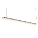 SLV damp-proof luminaire WATERPROOF V 1500 DALI DALI controllable, impact resistant IP66, grey dimmable