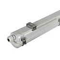 SLV damp-proof luminaire WATERPROOF V 1500 DALI DALI controllable, impact resistant IP66, grey dimmable