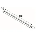 SLV Lumière linéaire INDUSTRY BATTEN V 1500 CCT Switch, multipower IP20