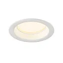 SLV Plafonnier encastré DOWNLIGHT V 100 sans cadre, CCT Switch, câblé en continu IP54 / IP20, noir 