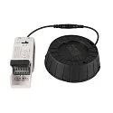 SLV Plafonnier encastré DOWNLIGHT V 150 sans cadre, CCT Switch, multipower, câblé en continu IP54 / IP20, noir 