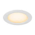 SLV Plafonnier encastré DOWNLIGHT V 150 sans cadre, CCT Switch, multipower, câblé en continu IP54 / IP20, noir 