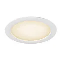 SLV Plafonnier encastré DOWNLIGHT V 200 sans cadre, CCT Switch, multipower, câblé en continu IP54 / IP20, noir 