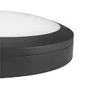 SLV wall and ceiling luminaire OUTDOOR BULKHEAD V 360 HF with sensor, CCT Switch, impact resistant, switchable IP65, black