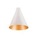 Abat-jour LALU® CONE 15 MIX&MATCH, or, blanche