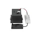 ceiling recessed luminaire KADUX SINGLE square IP20, black dimmable