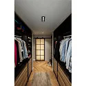 SLV ceiling recessed luminaire KADUX TRIPLE square IP20, black dimmable
