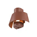 outdoor wall luminaire PHOTONI half round, conical E27 IP65, black matt dimmable