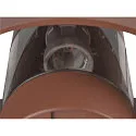 SLV outdoor wall luminaire PHOTONI half round, conical E27 IP65, black matt dimmable