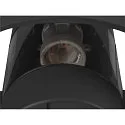 SLV outdoor wall luminaire PHOTONI half round, conical E27 IP65, rust dimmable