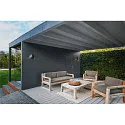 SLV outdoor wall luminaire PHOTONI half round, conical E27 IP65, rust dimmable