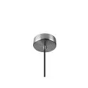 SLV pendant luminaire PANTILO ROPE 20 E27 IP20, silver dimmable