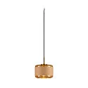 pendant luminaire PANTILO ROPE 19 E27 IP20, gold dimmable