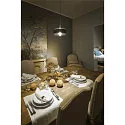 SLV Luminaire à suspension PANTILO ROPE 27 E27 IP20, argent gradable