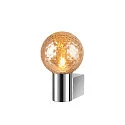 SLV Luminaire mural VARYT rond E14 IP44, chrome