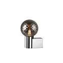 SLV Luminaire mural VARYT rond E14 IP44, chrome