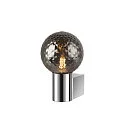SLV Luminaire mural VARYT rond E14 IP44, chrome