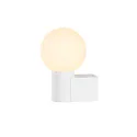 SLV Luminaire mural VARYT rond E14 IP44, blanche