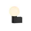 SLV wall luminaire VARYT round E14 IP44, black