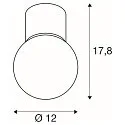 SLV ceiling luminaire VARYT round E14 IP44, white