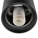 SLV Luminaire de plafond VARYT rond E14 IP44, noir