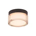 SLV wall and ceiling luminaire CYFT IP44, black dimmable